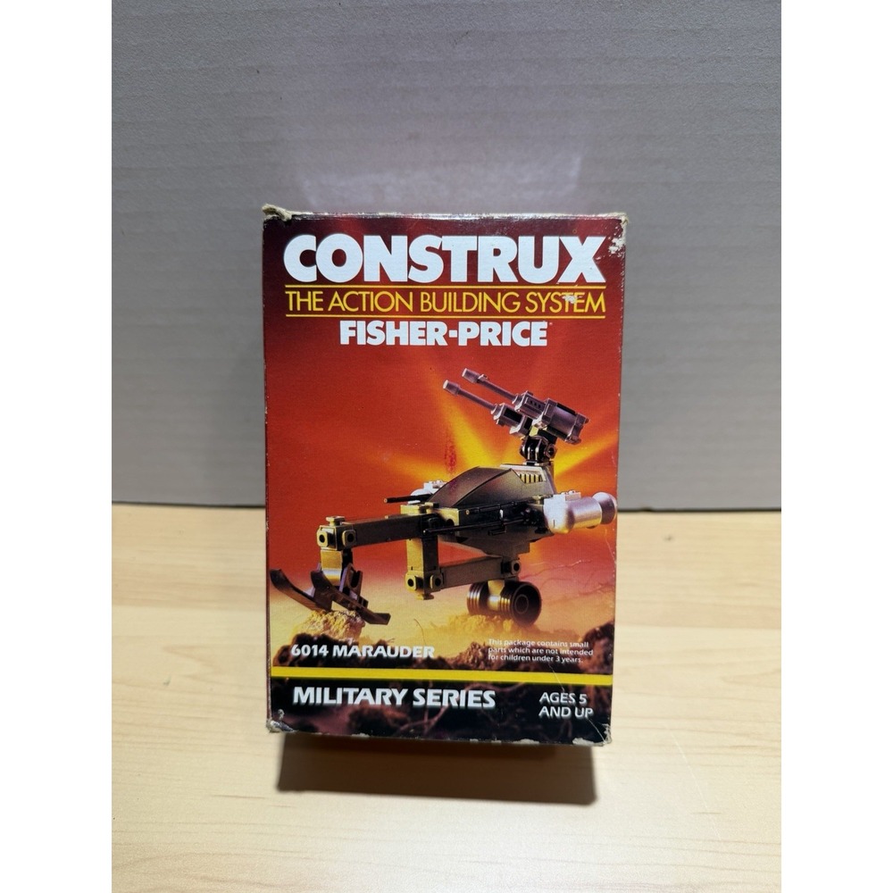 Vintage 1986 Fisher Price Construx MAURAUDER #6014 Vehicle - Complete W/ Manual
